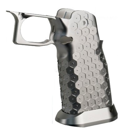 BomberAirsoft BAC INFINITY Honey Nipタイプアルミグリップ Silver