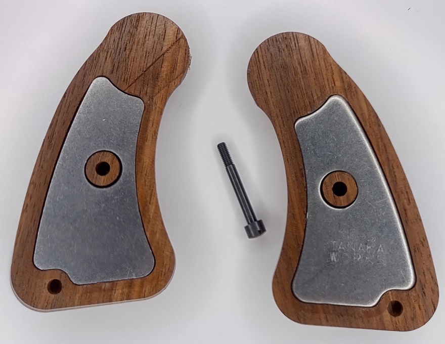タナカ純正 ウェイト入り木製グリップ コルト COLT ロングDフレーム
