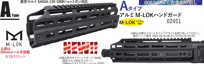 東京マルイSAIGA12K用カーボンハンドガード 東京マルイSAIGA12K用カーボンハンドガード (WII-TECH 東京