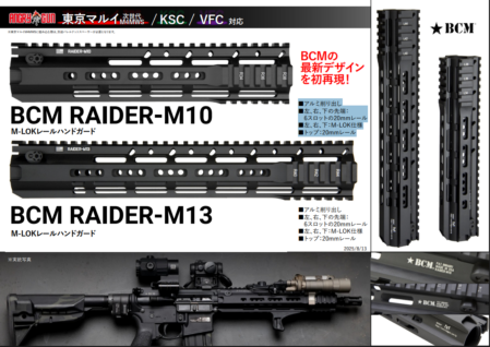 ANGRY GUN レールシステム BCM RAIDER-M10 M-LOKタイプ BCRRM10 | 国内
