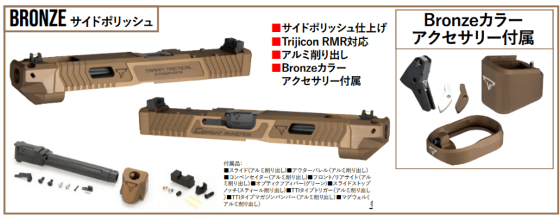 Bomber Airsoft ドレスアップパーツ TTI Ballerina DX ブロンズカラー