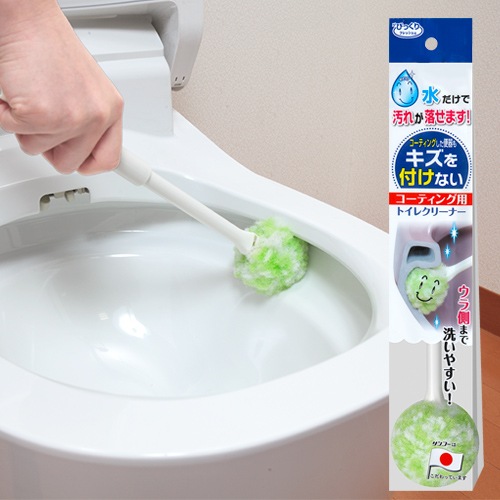 （まとめ） サンコーびっくりフレッシュ コーティング用トイレクリーナー グリーン BF-65 1本 〔×10セット〕