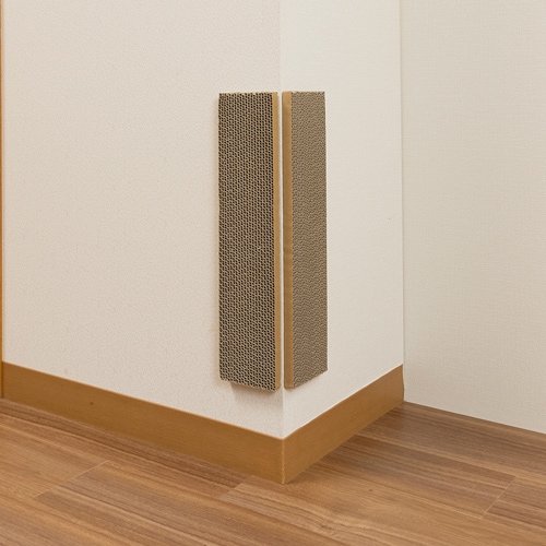 おくだけ吸着コーナーにも貼れる猫のつめとぎ 段ボール(KX-61