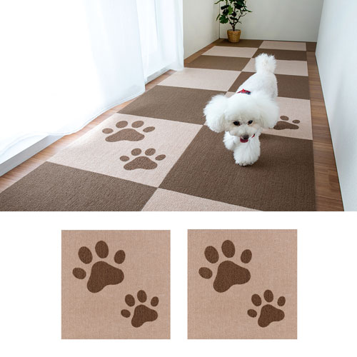 Baby様♥️A4サイズ 肉球 1000枚♥️専用ページ おくだけ吸着おあそびマット 肉球 45×45cm 2枚入(KX-97) | 吸着タイル