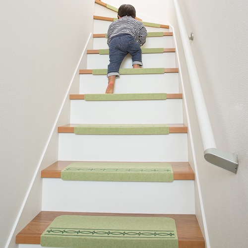 コーナー付階段マット　スベリ止め付