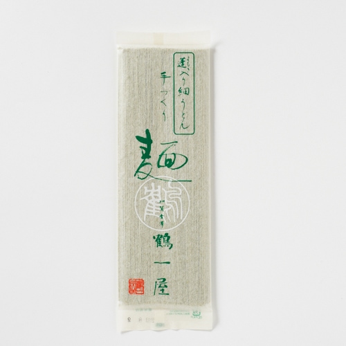 鶴一屋　乾麺よもぎ　180g