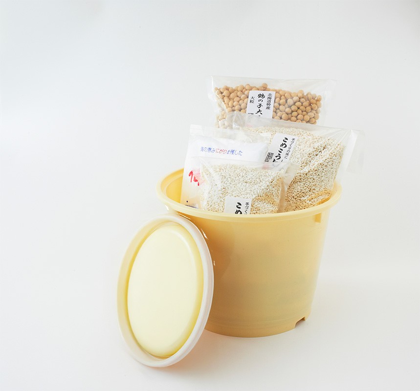 手造りみそセット【樽つき】　4kg