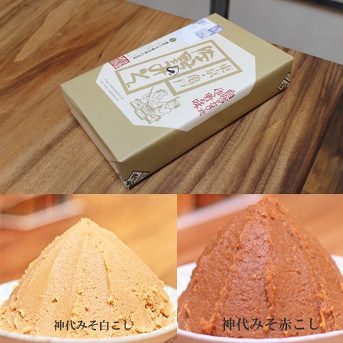 No.102 神代みそ2色 化粧段ボール函  (2kg)