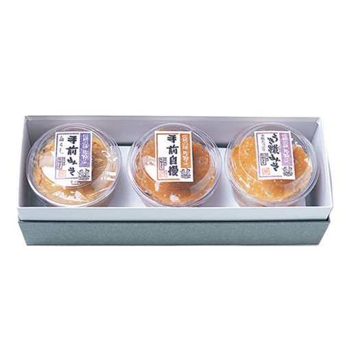 噌(にぎやか)セット 手前みそ3色詰合せ　No.201