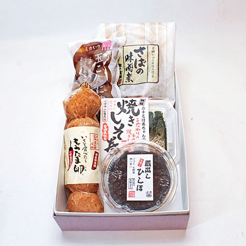 【家飲みセット】さばのみそ煮 玉こんにゃく もうたま卵 焼きしそ巻き 蔵出しひしほ No184