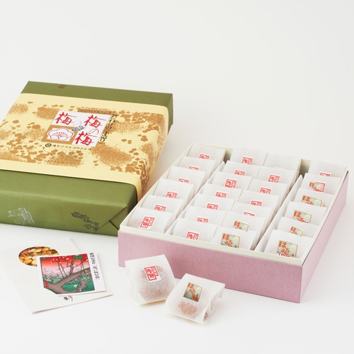 あとひき梅・はちみつ梅（ミックス）　一粒包み 《30粒》 No.174