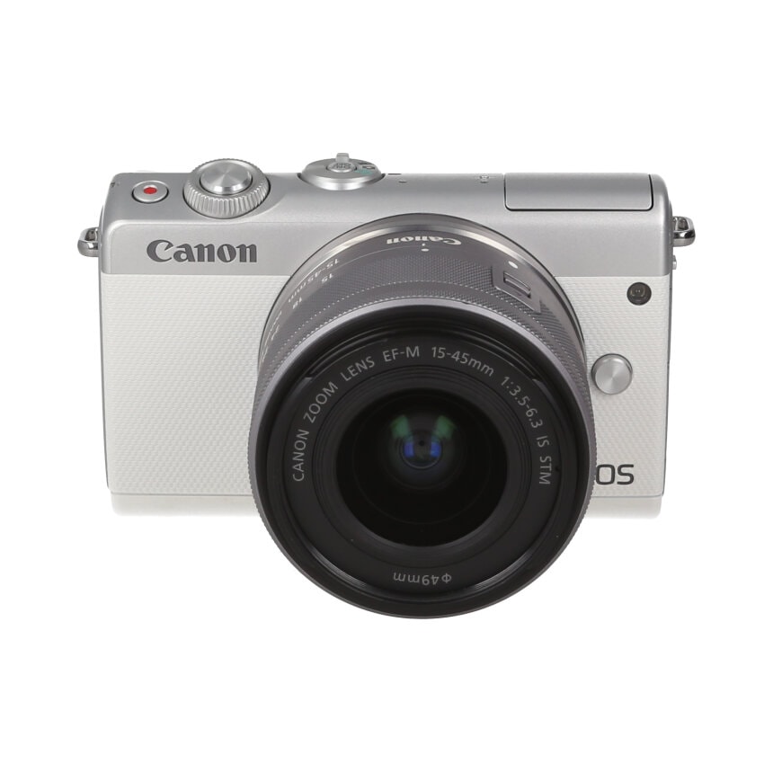 Canon EOS M100 ホワイト EF-M15-45 IS STM KIT 【B】 | カメラ
