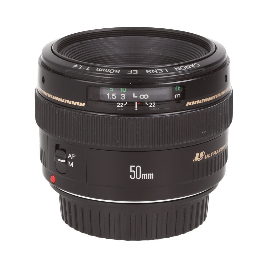 (W1075)キャノン　EF 50mm F1.4 USM おまけポーチ付き W1075)キャノン EF 50mm F1.4 USM おまけポーチ付き