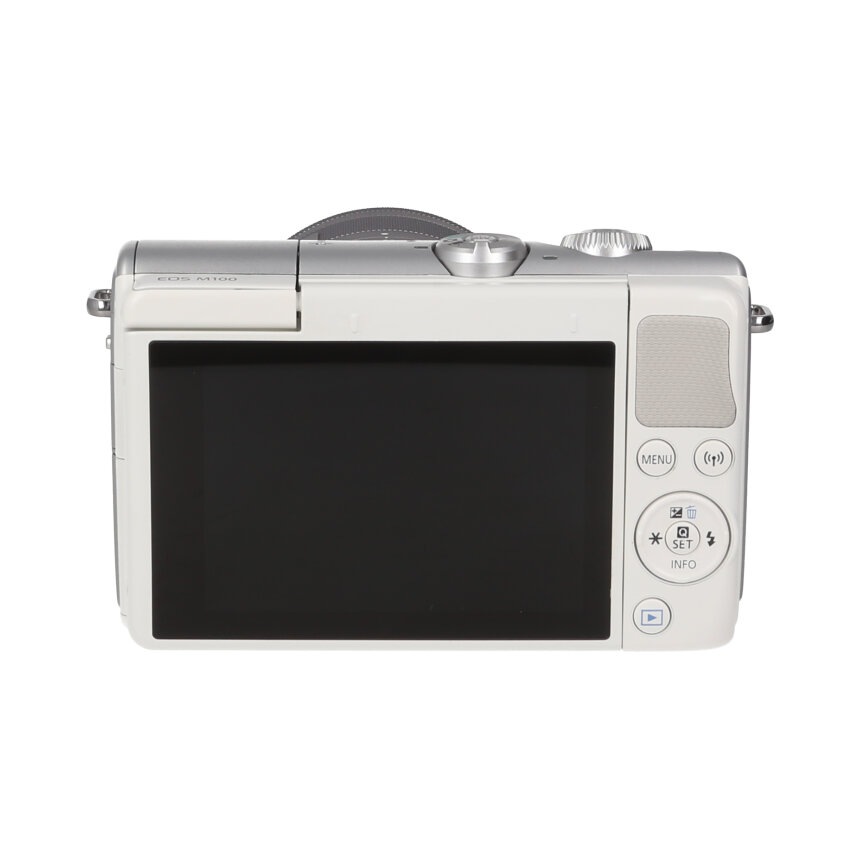 Canon EOS M100 ホワイト EF-M15-45 IS STM KIT 【B】 | カメラ