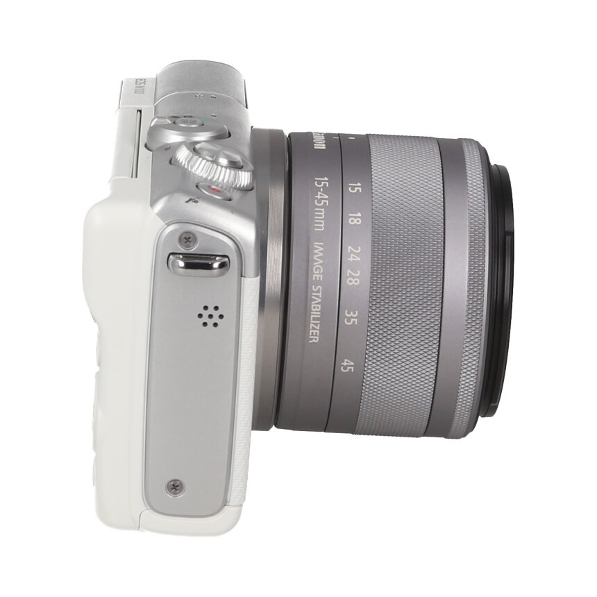 Canon EOS M100 ホワイト EF-M15-45 IS STM KIT 【B】 | カメラ