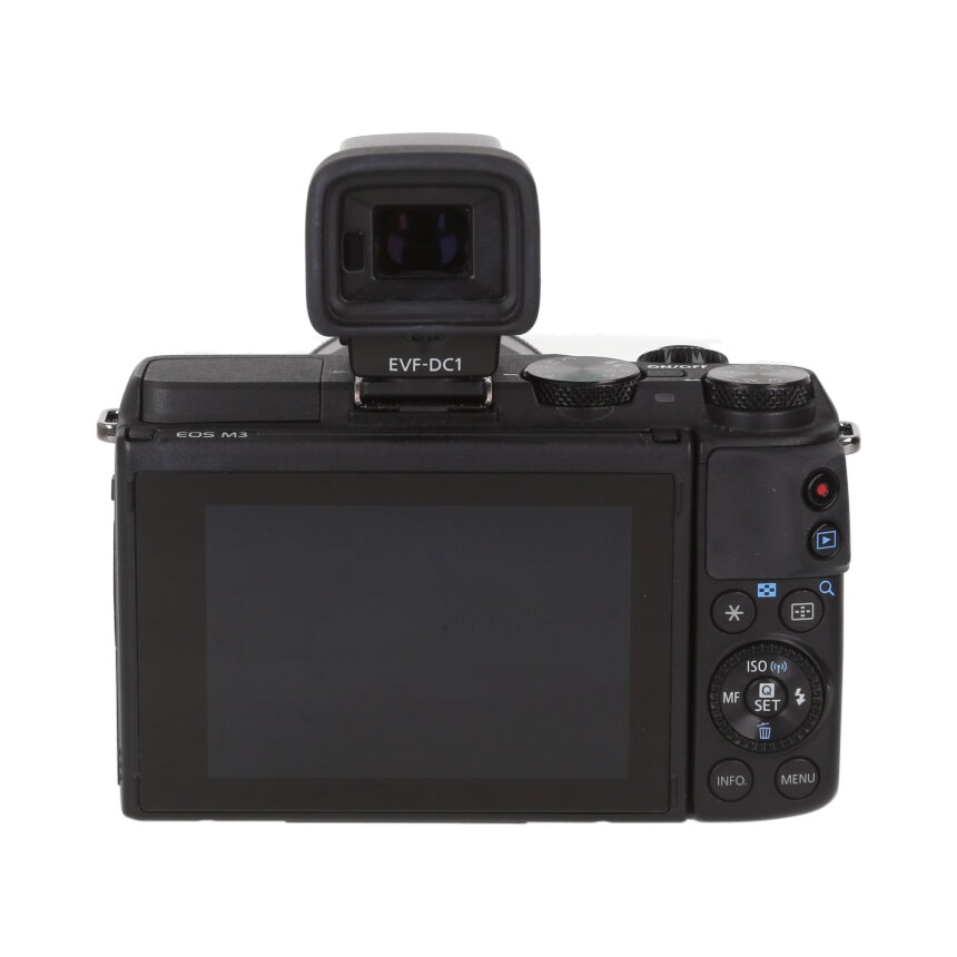 Canon EOS M3 本体 EVF-DC1付き Canon EOS M3 ブラック + EF-M18-55mm + EVF-DC1 【AB】 | カメラ