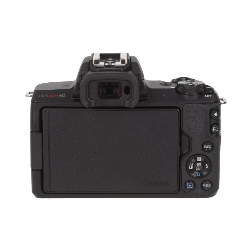 Canon キャノン EOS kiss M2 ダブルズームキット ブラック 美品 EOS Kiss キヤノン Canon ミラーレス一眼 M2 ダブルズームキット