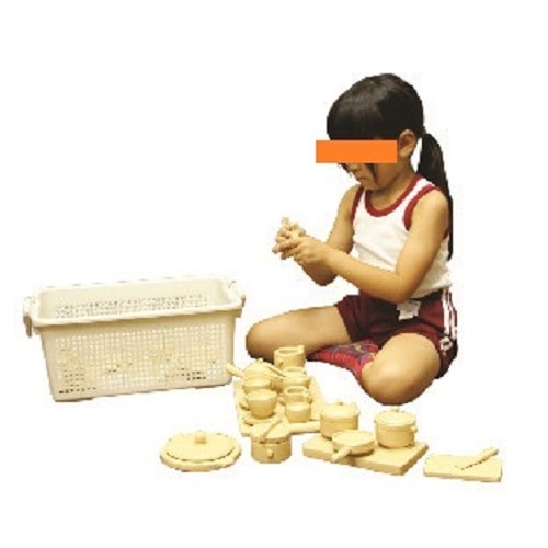 木調ソフトままごとセット　HA-0039