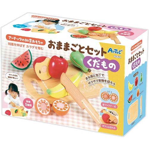 木製おままごとセット　くだもの　ATC-006753