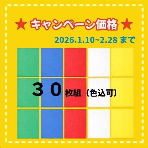 ★冬キャンペーン SH-2113-30　ビート板　角型 30枚セット