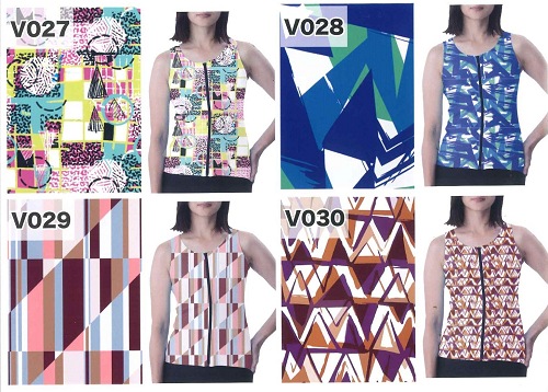 245500　水着柄100選　オーダー女性水着(袖なし)　*受注生産の為、45日位かかります。