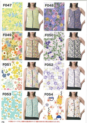 245500　水着柄100選　オーダー女性水着(袖なし)　*受注生産の為、45日位かかります。