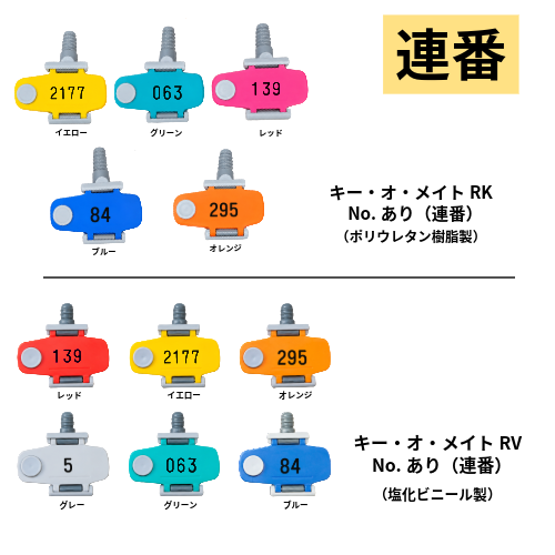SR-5422　キーオメイトR型　あり連番