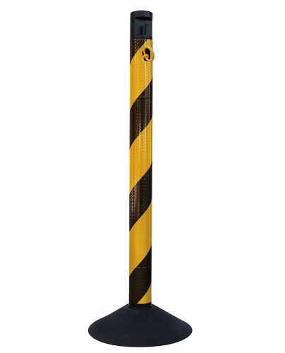 CN-5　2.5mチェーン入りポール(トラ柄反射)