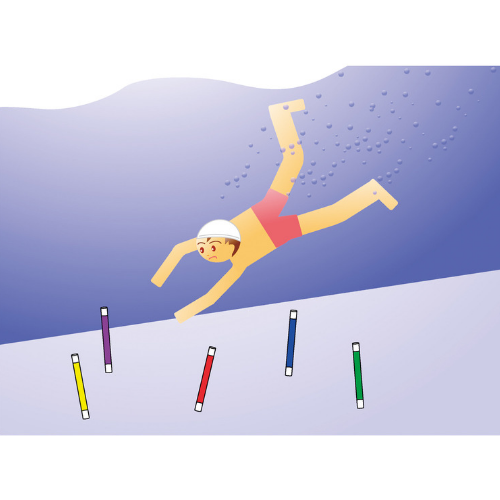 水中スティック(6色1組)　SB-5350