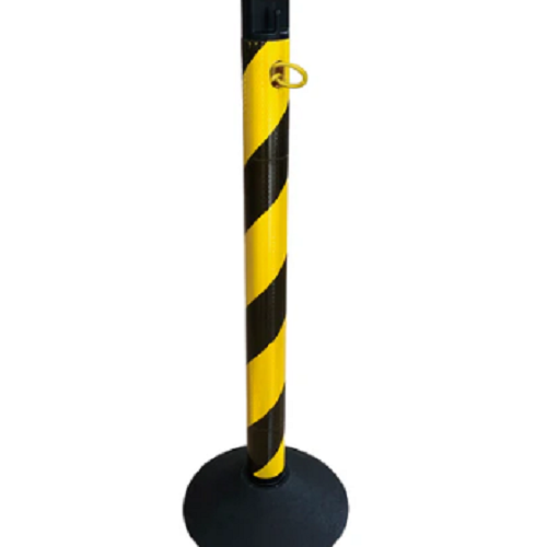 CN-05　2.5mチェーン入りポール（トラ柄反射）