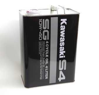 KAWASAKI 純正エンジンオイル S4 SG10W-40 1ガロン(約4ﾘｯﾀｰ） 4ST用