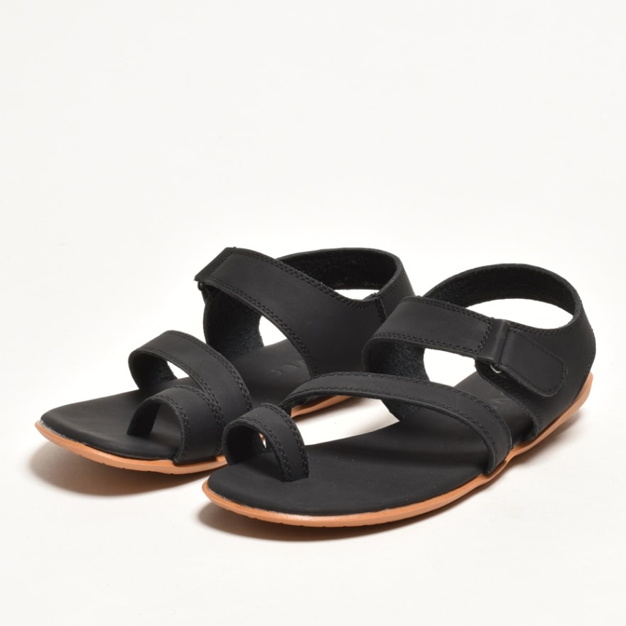  SLIPPER ブラック トング サンダル ストラップ トングサンダル[品番：XO000004460]｜SVEC