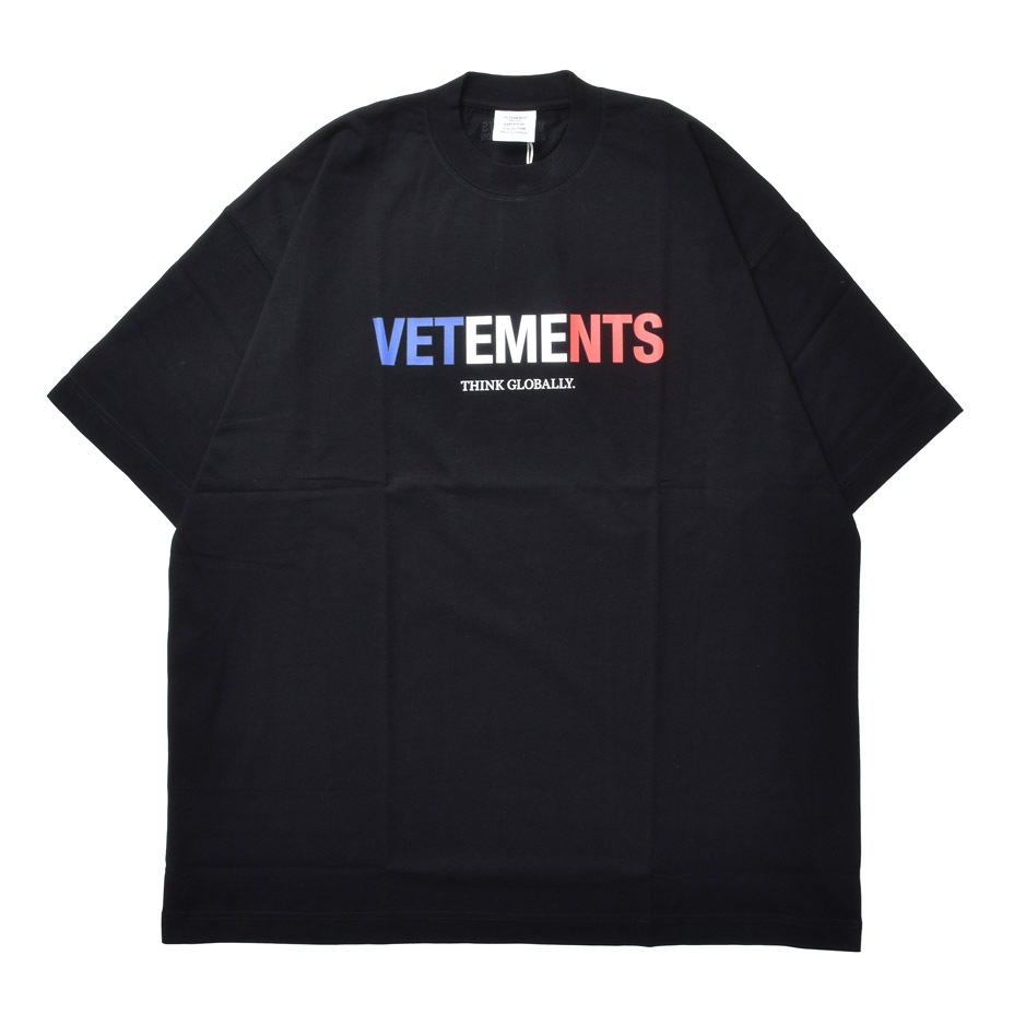 VETEMENTS ヴェトモンTシャツ vetements ヴェトモン シャツ think globally 限定モデル