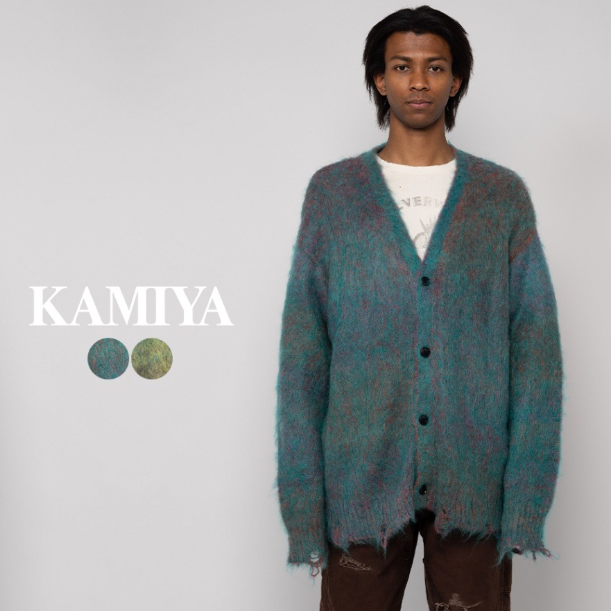 Kasuri Mohair Cardigan KAMIYA カミヤ Kasuri Mohair Cardigan [ G11CD030 ] KAMIYA / カミヤ | メンズ