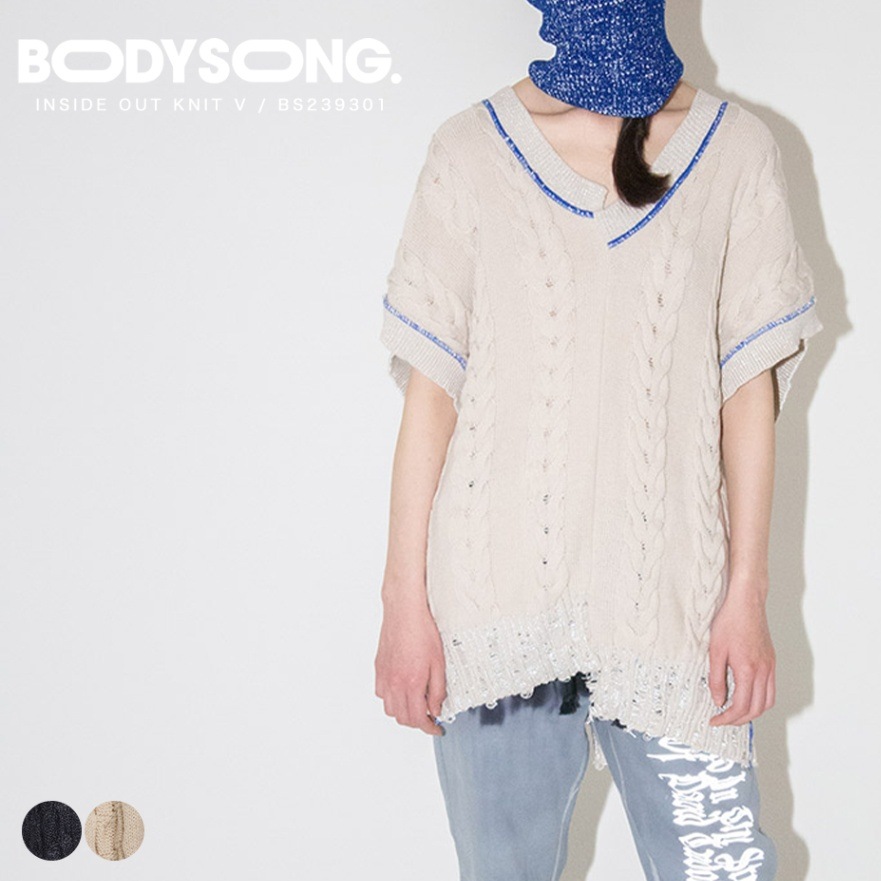 INSIDE OUT KNIT V [ BS239301 ] BODYSONG / ボディソング | メンズ 