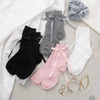 サイドリボン ミドル丈ソックス [ STY-57500 ] |BUYERS SELECT|OTHER BRAND [ その他のブランド ]