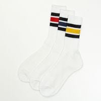 Q FTL3P DadSocksライン(white) [ 81009700 ] FRUIT OF THE LOOM / フルーツオブザルーム