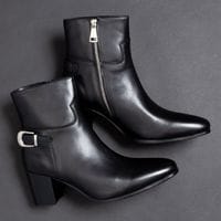 サイドベルト ヒールブーツ / サイドジップ [ ELB516-7 ] endevice / エンデヴァイス|endevice [ エンデヴァイス ]