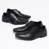 かかとが踏める2way オブリークトゥ ビジネスシューズ / レースアップ [ MPT125-18 ] MMONE / エムエムワン