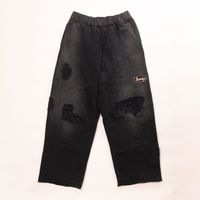 Repaired Name Patch Wide Sweat Pants [ KAMIYA / ���ߥ� ] G16PT071