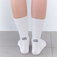 Back Logo Point Rib Socks [ I Hate Monday / �����إ��ȥޥ�ǡ� ] BYC-IHM26SS20
