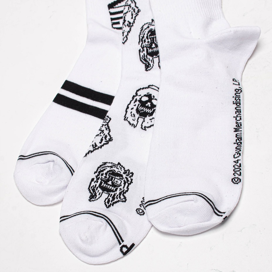 3PAIR PACK GUNS N' ROSES ASSORTED CREW / [ GRA370 ] Perris Socks / �ڥ꡼�����å���
