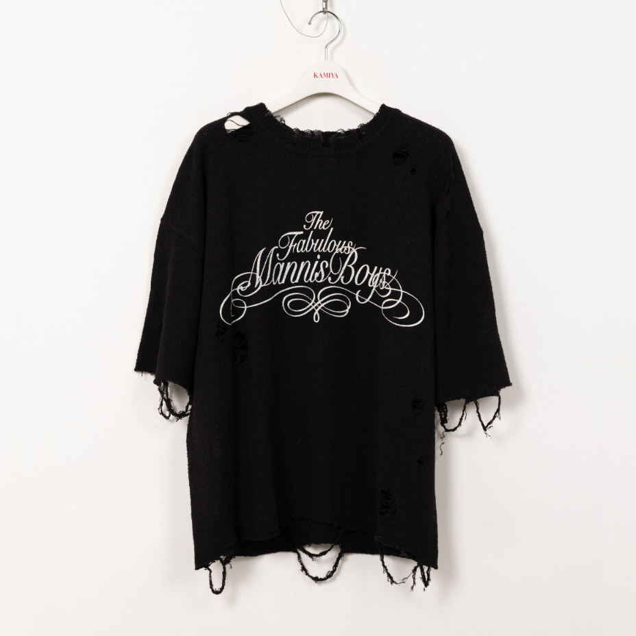 Distressed Big Knit T-Shirt [ G14TS074 ] KAMIYA / ���ߥ�