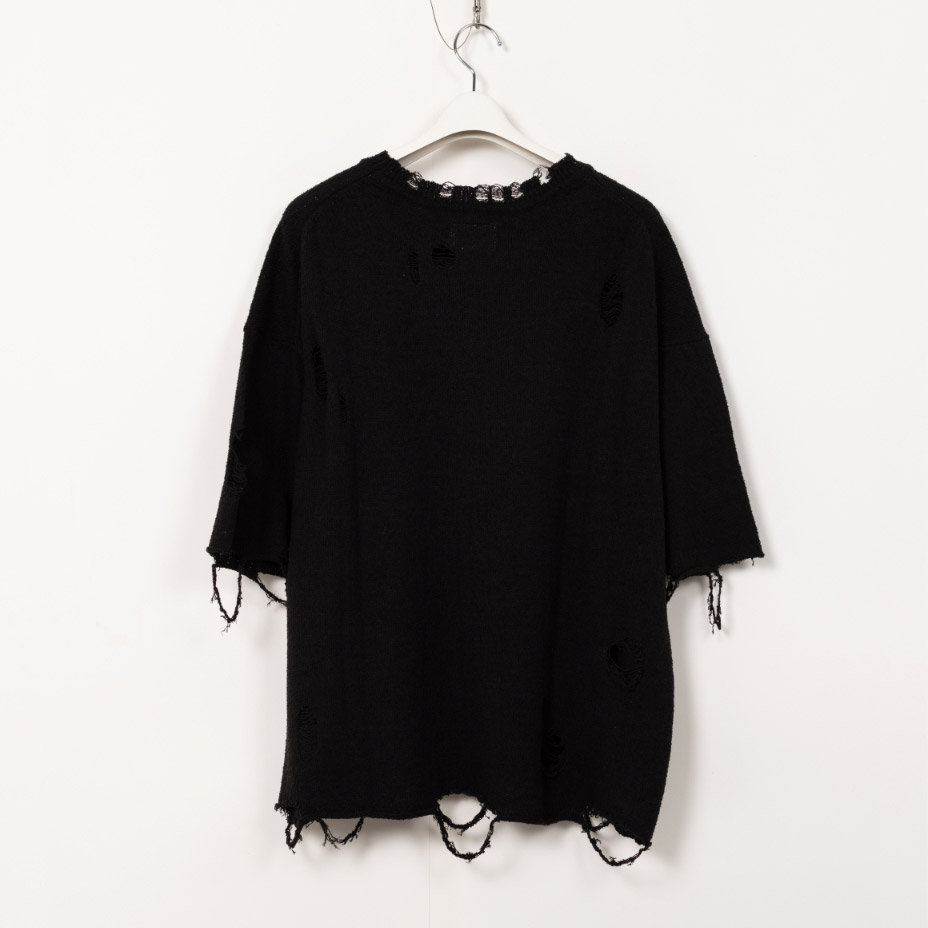 Distressed Big Knit T-Shirt [ G14TS074 ] KAMIYA / ���ߥ�