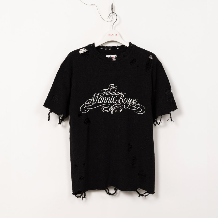 Distressed Knit T-Shirt [ G14TS075 ] KAMIYA / ���ߥ�