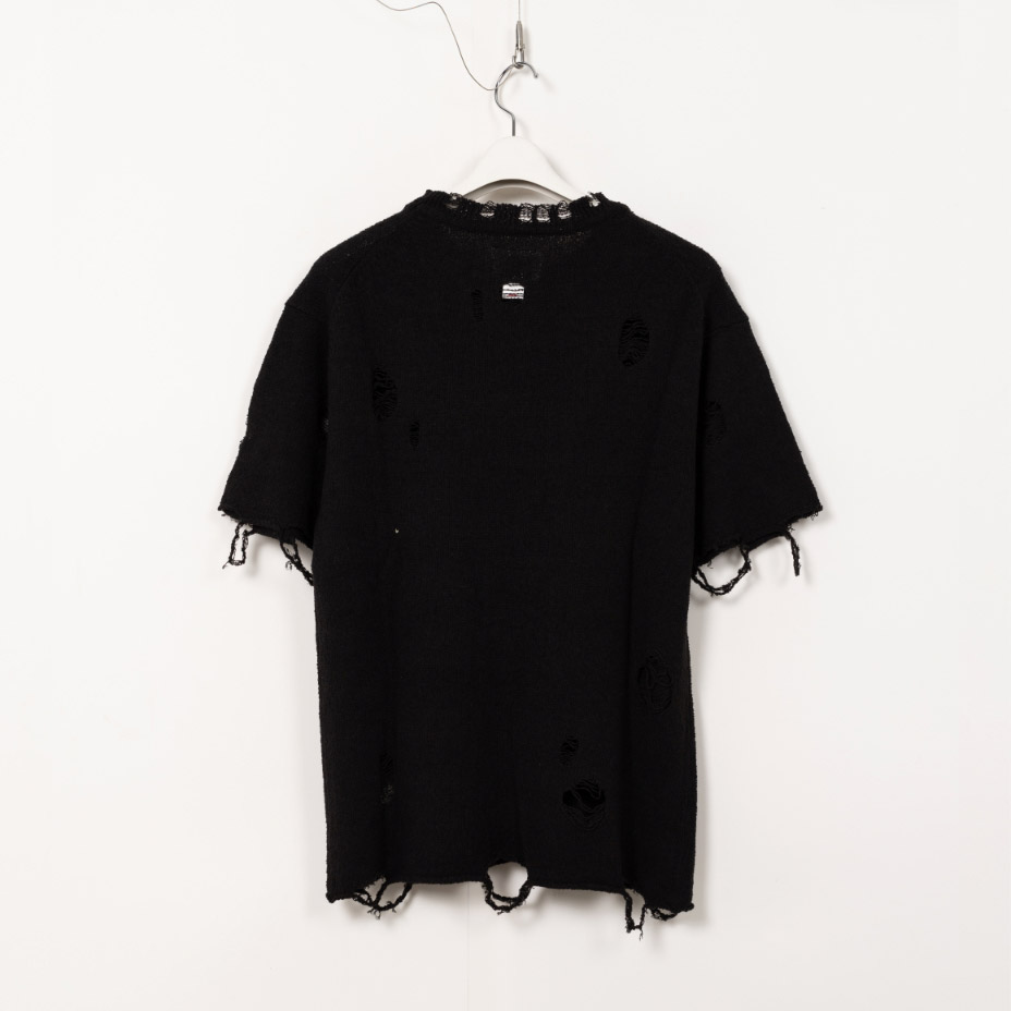 Distressed Knit T-Shirt [ G14TS075 ] KAMIYA / ���ߥ�