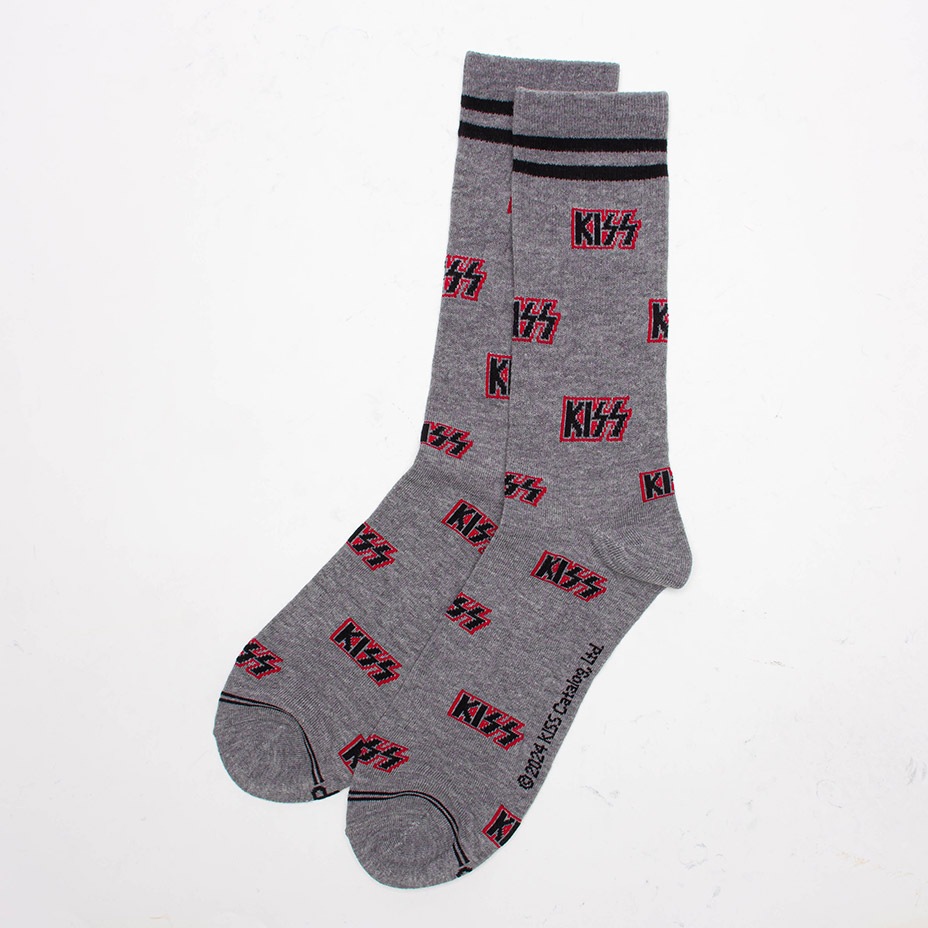 3PAIR PACK KISS ASSORTED CREW / [ KSA370 ] Perris Socks / �ڥ꡼�����å���