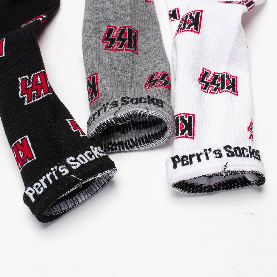 3PAIR PACK KISS ASSORTED CREW / [ KSA370 ] Perris Socks / �ڥ꡼�����å���