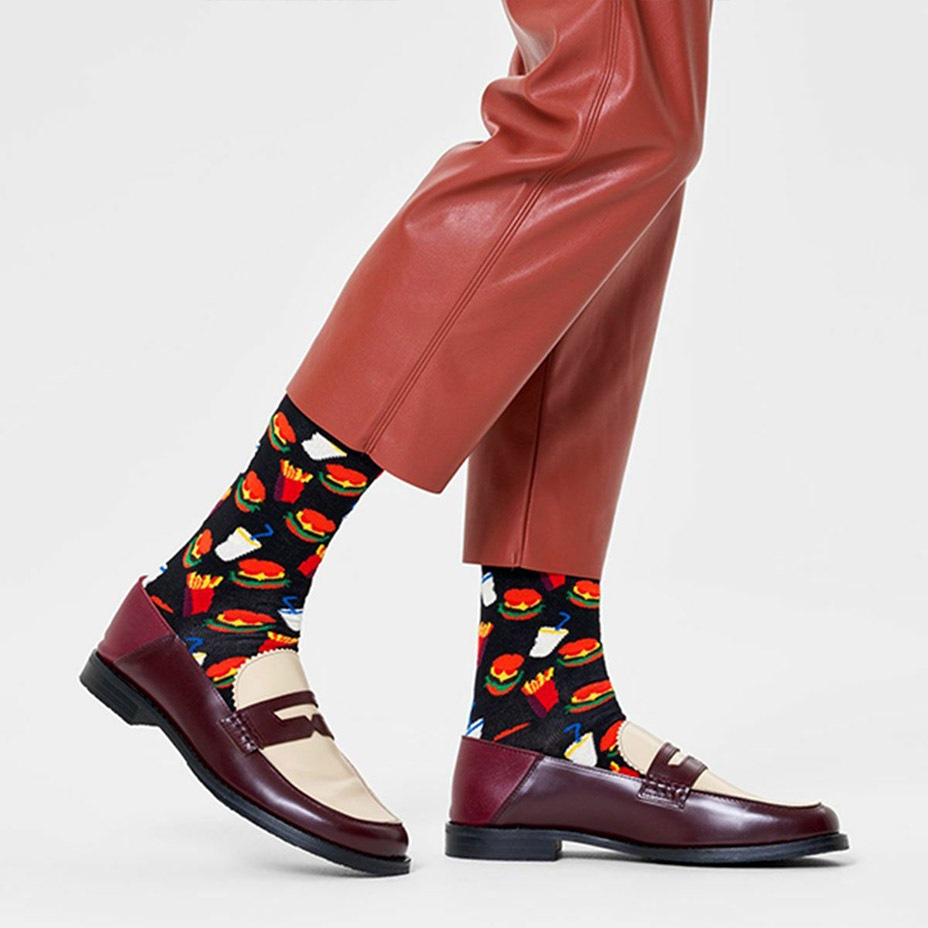 Hamburger Sock [ 10201108-98 ] Happy Socks / �ϥåԡ����å���