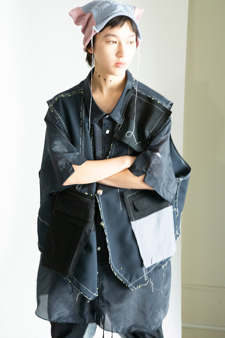 PATCHWORK FLORAL KNIT CAP [ BODYSONG / �ܥǥ����� ] BS260707